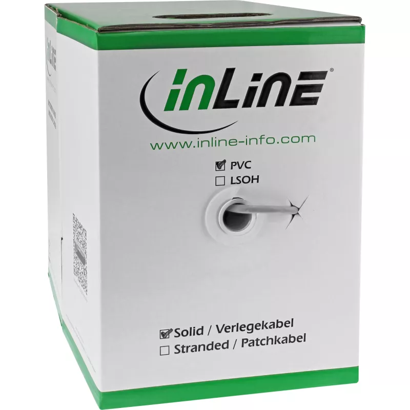 InLine Solid Instalācijas Kabelis F/UTP Cat.5e AWG24 CCA PVC 100m