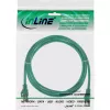 InLine Patch Kabelis SF/UTP Cat.5e zaļš 1m