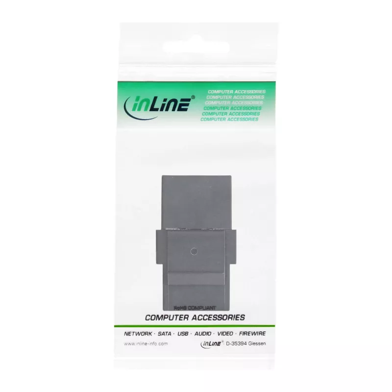 InLine USB 3.1 Snap-In modulis, USB-C F/F, melns korpuss