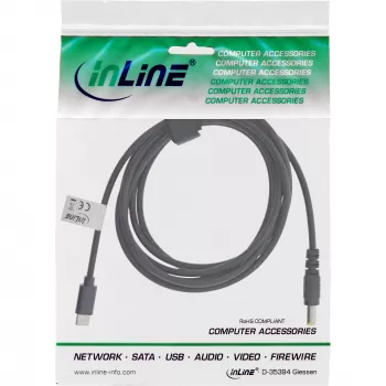 InLine USB-C uz ASUS/Lenovo klēpjdatora (apaļs) lādēšanas kabelis, 2m