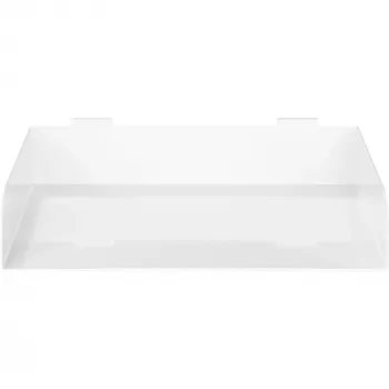 Modulārs plaukts InLine Slatwall Shelf liels balts Tērauds 318mm 250mm 68mm