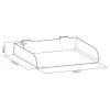 InLine 23182B Slatwall plaukts, liels, tērauda, 318 x 250 x 68 mm, līdz 3 kg, balts