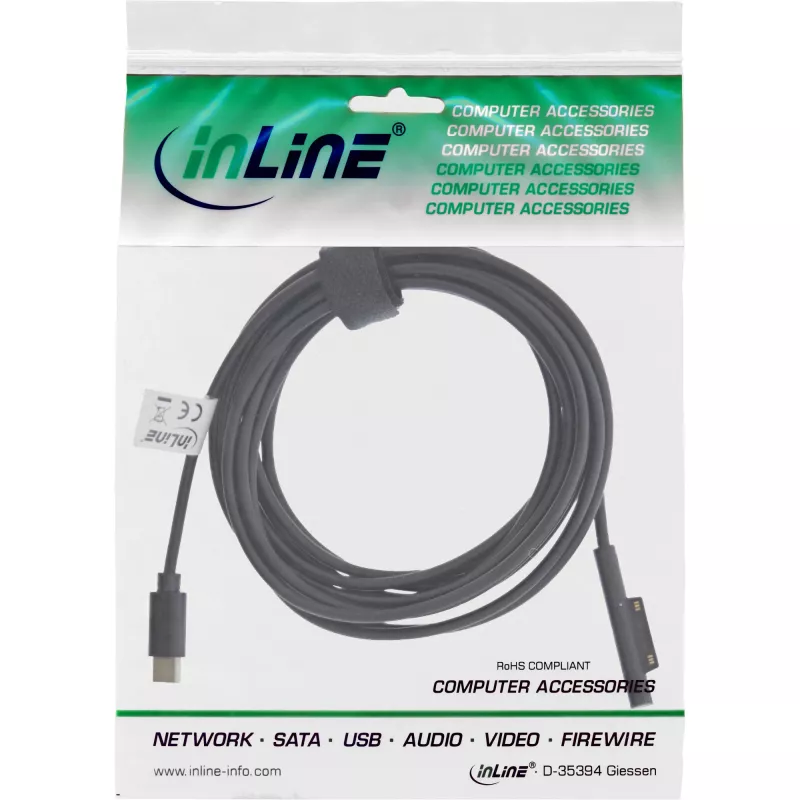 InLine USB-C uz Surface lādēšanas kabelis, 2m