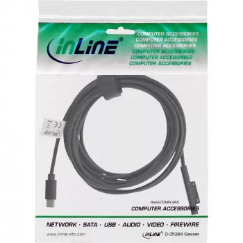 USB-C uz Surface lādēšanas kabelis InLine 26670B 3m