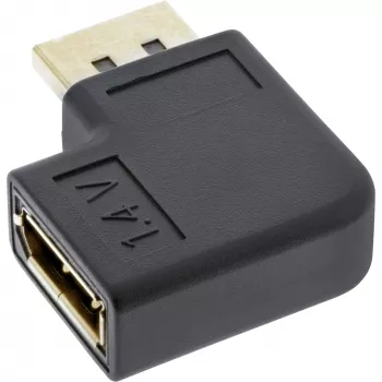 InLine DisplayPort adapteris DisplayPort vīrišķais sievišķais kreisais leņķis 17199L