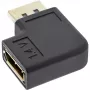 InLine DisplayPort adapteris DisplayPort vīrišķais sievišķais kreisais leņķis 17199L