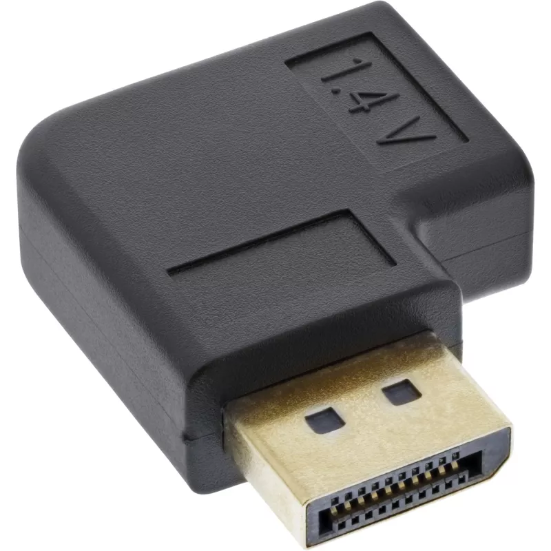 InLine DisplayPort adapteris DisplayPort vīrišķais sievišķais kreisais leņķis 17199L