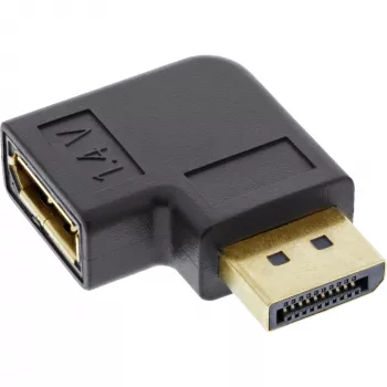 InLine DisplayPort adapter, DisplayPort vīriņš / sieviņš, taisnleņķa