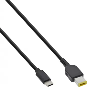 InLine USB-C uz Lenovo klēpjdatora (taisnstūra) lādēšanas kabelis, 2 m