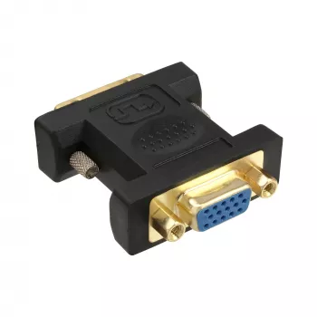 InLine DVI-A Adapteris DVI 12+5 vīrišķais uz VGA 15HD sievišķais, apzeltīti kontakti