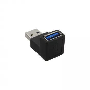 USB 3.0 Adapteris A tipa tēviņš / A tipa mātīte leņķa 90° InLine 35300R