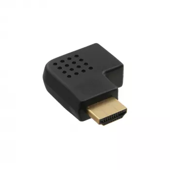 InLine HDMI Adapter vīrišķais-sieviešu sānu leņķis pa labi apzeltīts 17600T