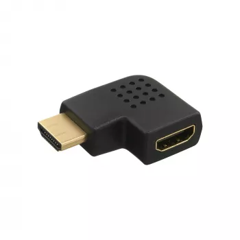 InLine HDMI Adapter vīrišķais-sieviešu sānu leņķis pa labi apzeltīts 17600T