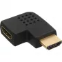InLine HDMI Adapter vīrietis sieviete sānu leņķis pa kreisi zeltīts 17600S