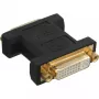 InLine DVI-I Adapteris digitāls + analogs 24+5 sievišķais / sievišķais melns ar zeltītiem kontaktiem