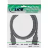 InLine strāvas kabelis C19 / C20 3-pin IEC sievišķais / vīrišķais melns 3m