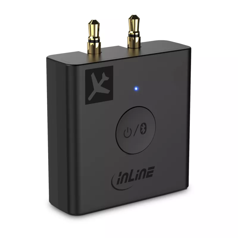 InLine Bluetooth audio raidītājs lidmašīnai, BT 5.0, aptX HD/LL