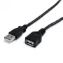 StarTech.com 3 m melns USB 2.0 pagarinātājkabelis A-A - vīriešu/sieviešu