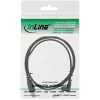 InLine USB kabelis, USB A (vīriešu) uz Mini-USB B 5-pin (vīriešu) 90° leņķis uz leju, melns, 1m