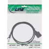 InLine Patch kabelis ar iebūvētu ligzdu, S/FTP (PiMf), Cat.6A, LSZH, varš, 2m