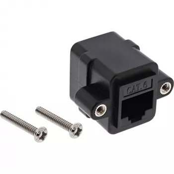 InLine Patch kabeļa savienotājs UTP 2x RJ45 sievišķais iemontēšanai