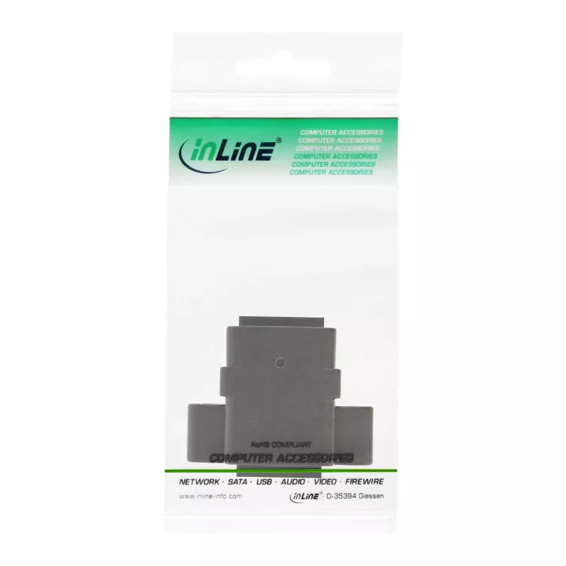 InLine savienojuma kabelis savienotājligzda UTP 2x RJ45 ligzda uzstādīšanai