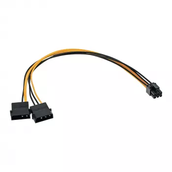 InLine barošanas adaptera kabelis 2x 5.25 collu / 6 kontaktu PCI-E MF17784