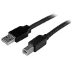 StarTech.com 50 pēdu (15m) aktīvs USB 2.0 A-B kabelis, garš printera USB kabelis, 1x USB-A (tēviņš), 1x USB-B (tēviņš) - Melns