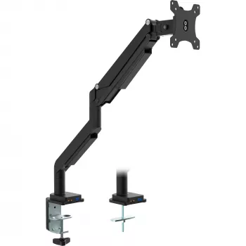 InLine galda stiprinājums ar pacēlāju un USB/Audio līdz 82 cm 32 collas 9 kg