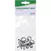 Twist Ties InLine 22 mm, melns, 10 gab. — kabeļu/vadu saites