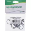 InLine Twist Ties 26–30 mm melns, 10 gab. — kabeļu sakārtošanai