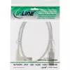 InLine USB 2.0 kabelis ar kreiso leņķa A tipa vīrišķo / B tipa vīrišķo savienotāju, caurspīdīgs, 3 m