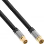 Antenas kabelis InLine Premium 69203P 4x ekranēts >110dB melns 3m