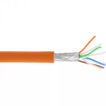 InLine Patch Kabelis S/FTP PiMF Cat.6A bezhalogēns 500MHz oranžs 100m