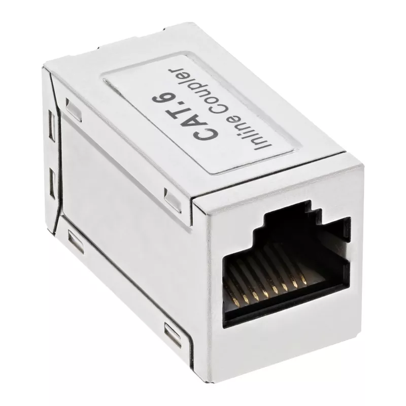 InLine Cat.6 adapter, pilnībā ekranēts, metāla, 2x RJ45 F/F, 1:1