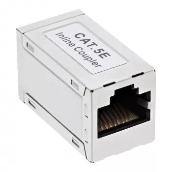 InLine Cat.5e adapter, pilnībā ekranēts, metāla, 2x RJ45 F/F, 1:1