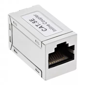 InLine Cat.5e adapter, pilnībā ekranēts, metāla, 2x RJ45 F/F, 1:1