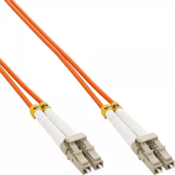 InLine optiskās šķiedras dupleksais kabelis LC/LC 88541 50/125µm OM2 1m