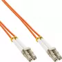 InLine optiskās šķiedras dupleksais kabelis LC/LC 88541 50/125µm OM2 1m