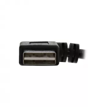 InLine USB 2.0 Smart Cable leņķveida + reversīvs Type A vīriešu/sieviešu melns 2m