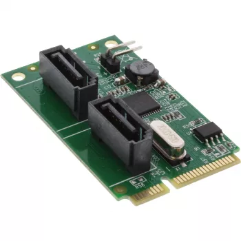 InLine Mini-PCIe 2.0 karte ar 2x SATA 6Gb/s RAID 0 / 1 / SPAN