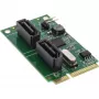 InLine Mini-PCIe 2.0 karte ar 2x SATA 6Gb/s RAID 0 / 1 / SPAN