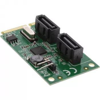 InLine Mini-PCIe 2.0 karte ar 2x SATA 6Gb/s RAID 0 / 1 / SPAN