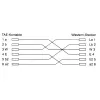 InLine TAE-N Vācijas telefona kabelis TAE-N / RJ12 6P6C, 20 m