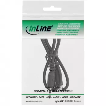 InLine Audio adaptera kabelis, 3.5mm Stereovīrietis/sieviete ar vītni, 0.6m
