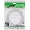 InLine Patch kabelis slims, U/FTP, Cat.8.1, TPE halogēns nesaturošs, balts 2m