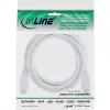 InLine High Speed HDMI kabelis ar Ethernet, vīriešu/vīriešu, balts, zeltīti kontakti, 2m