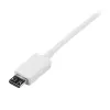 StarTech.com 1m balts Micro USB kabelis - A uz Micro B