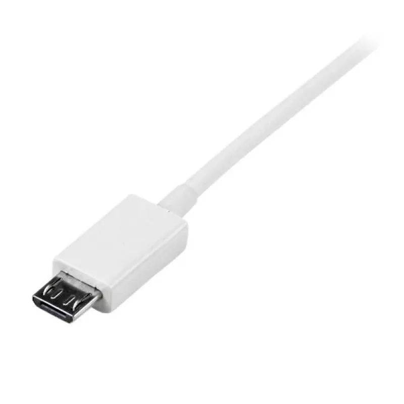 StarTech.com 1m balts Micro USB kabelis - A uz Micro B
