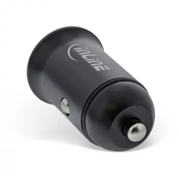 InLine 31502B auto lādētājs USB-A + USB-C, melns